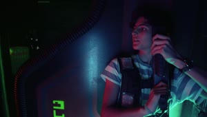 Stock Video Man Hiding In A Laser Tag Battle Animated Wallpaper