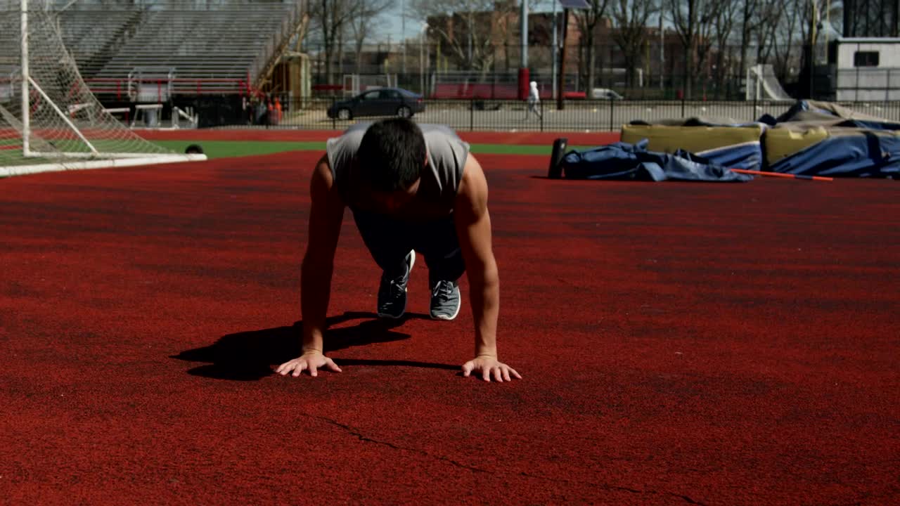 Download Stock Video Man Doing Push Ups Quickly Animated Wallpaper