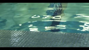 Stock Video Male Swimmer Coming Out Of A Pool Animated Wallpaper