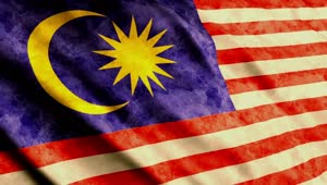 Stock Video Malaysian Flag From Asia Animated Wallpaper