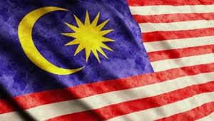 Stock Video Malaysia Flag Waving Animated Wallpaper