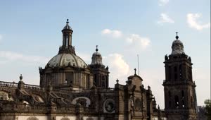 Stock Video Main Cathedral Of Mexico City Animated Wallpaper
