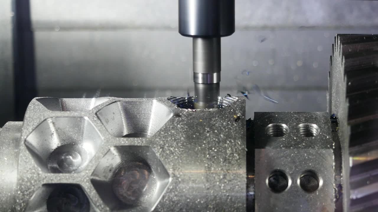 Download Stock Video Machine Cutting Into Metal Animated Wallpaper