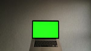 Stock Video Macbook Laptop With Gree Screen Animated Wallpaper