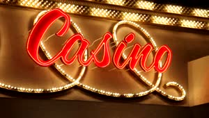 Stock Video Luminous Sign With The Word Casino Animated Wallpaper