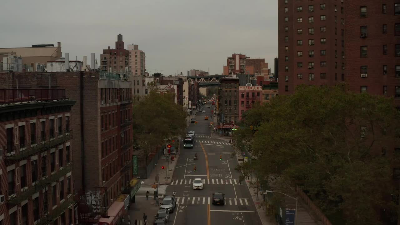 Download Stock Video Low Flight Over An Avenue In Chinatown Animated Wallpaper