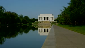 Stock Video Looking Towards The Lincoln Memorial Animated Wallpaper