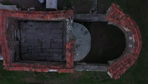 Stock Video Looking Down Upon An Ancient Building Animated Wallpaper