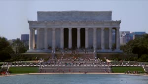 Stock Video Looking Across The Lincoln Memorial Animated Wallpaper