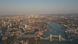 Stock Video London Overlooking The River And Buildings Animated Wallpaper