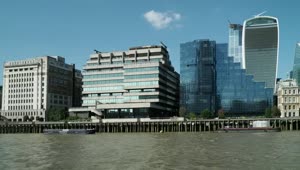 Stock Video London From A Boat On The River Thames Animated Wallpaper