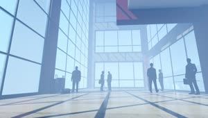 Stock Video Lobby Of A Business Office Building Animated Wallpaper