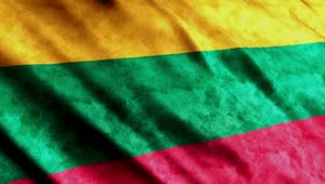 Stock Video Lithuania Flag Close Up Animated Wallpaper