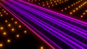 Stock Video Lines Of Purple Light With Points Of Orange Light Animated Wallpaper