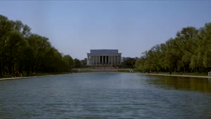 Stock Video Lincoln Memorial On A Quiet Day Animated Wallpaper