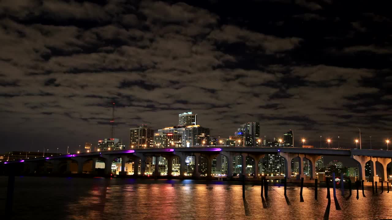 Download Stock Video Lights Reflecting Off Of The Ocean Animated Wallpaper