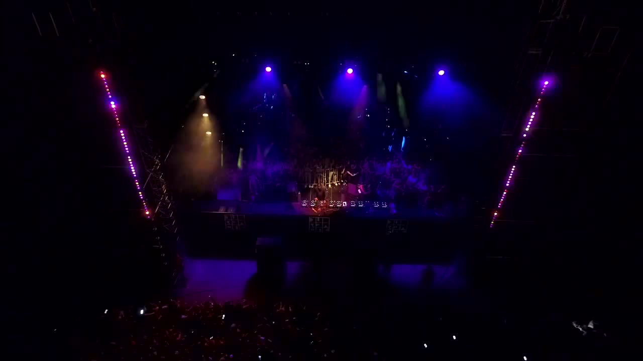 Download Stock Video Lights On A Music Stage Animated Wallpaper