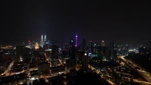 Stock Video Lights Across The City In Malaysia Animated Wallpaper