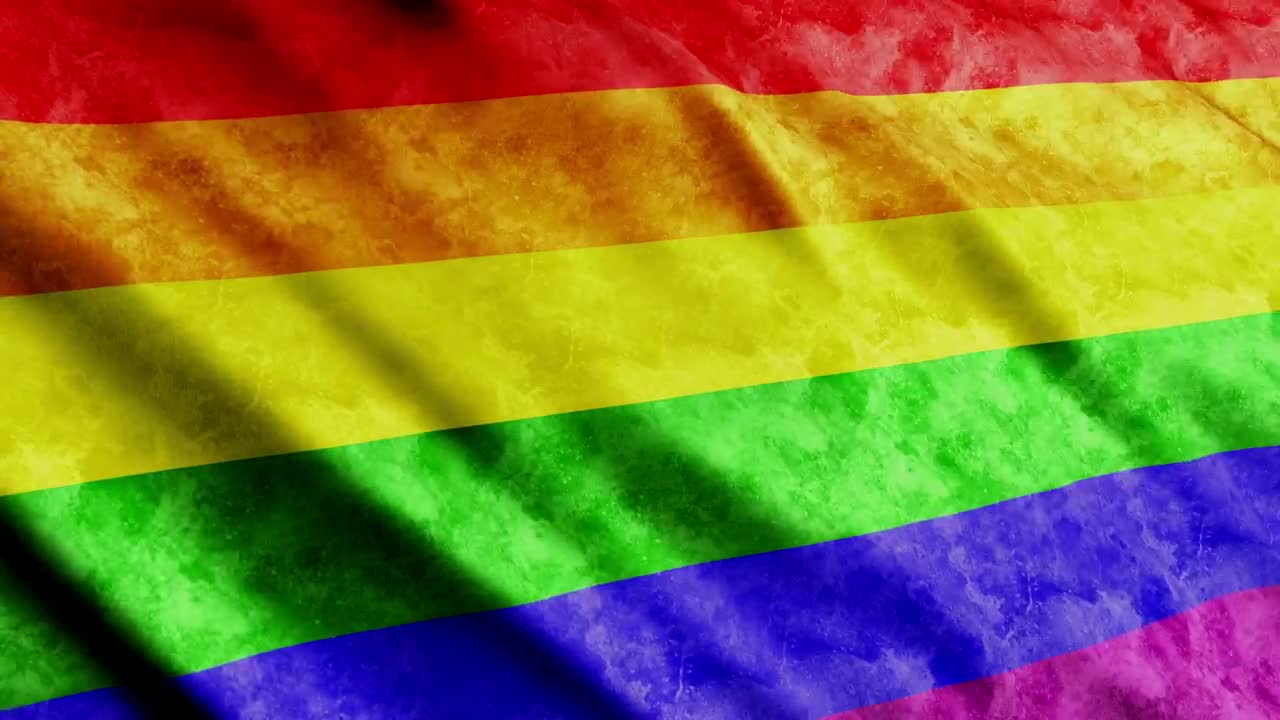 Download Stock Video Lgbtq D Waving Flag Animated Wallpaper