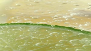 Stock Video Lemon Cut In Half Dipped In Soda Animated Wallpaper