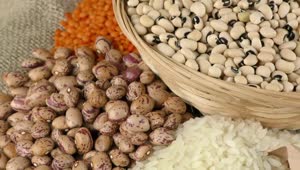 Stock Video Legumes Concept Spinning Shot Animated Wallpaper