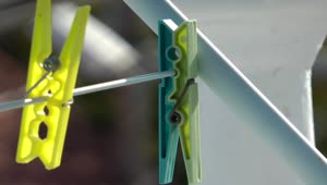 Stock Video Laundry Clothespin Close Up Animated Wallpaper
