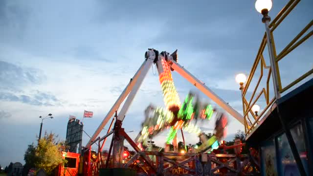 Download Stock Video Large Swing At Night Smal Animated Wallpaper