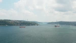 Download Stock Video Large Ships Leaving Istanbul Smal Animated Wallpaper