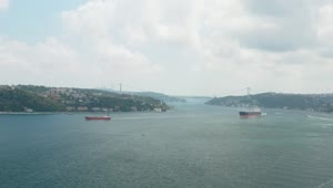 Download Stock Video Large Ships Leaving Istanbul Animated Wallpaper