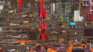 Stock Video Large Construction Site In Malaysia Animated Wallpaper