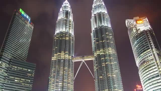 Download Stock Video Large Buildings Lit Up At Night Smal Animated Wallpaper