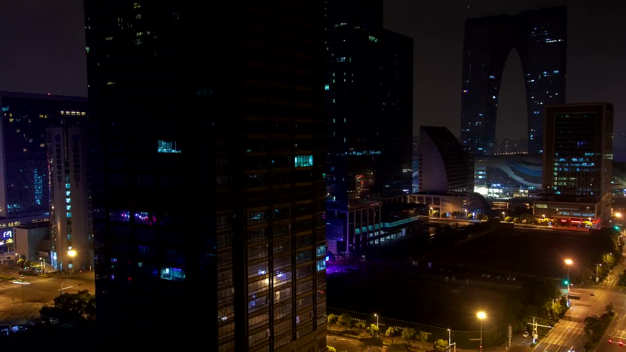 Download Stock Video Large Buildings City Nightlife Animated Wallpaper