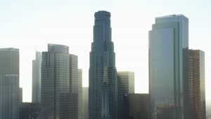 Stock Video Modern Style Skyscrapers In Los Angele Animated Wallpaper