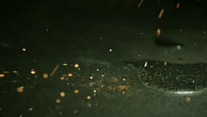 Stock Video Metallic Sparks In Slow Motio Animated Wallpaper
