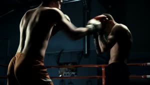 Stock Video Men Practicing Boxing On The Rin Animated Wallpaper