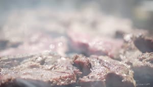 Stock Video Meat Roasting On A Gril Animated Wallpaper