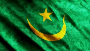 Stock Video Mauritania Flag D Rende Animated Wallpaper