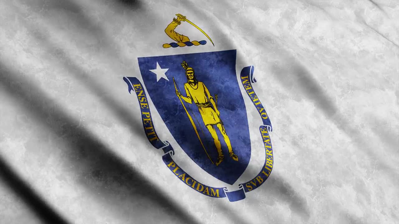 Download Stock Video Massachusetts Flag Animated Wallpaper