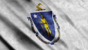 Stock Video Massachusetts State Flag Waving By The Win Animated Wallpaper