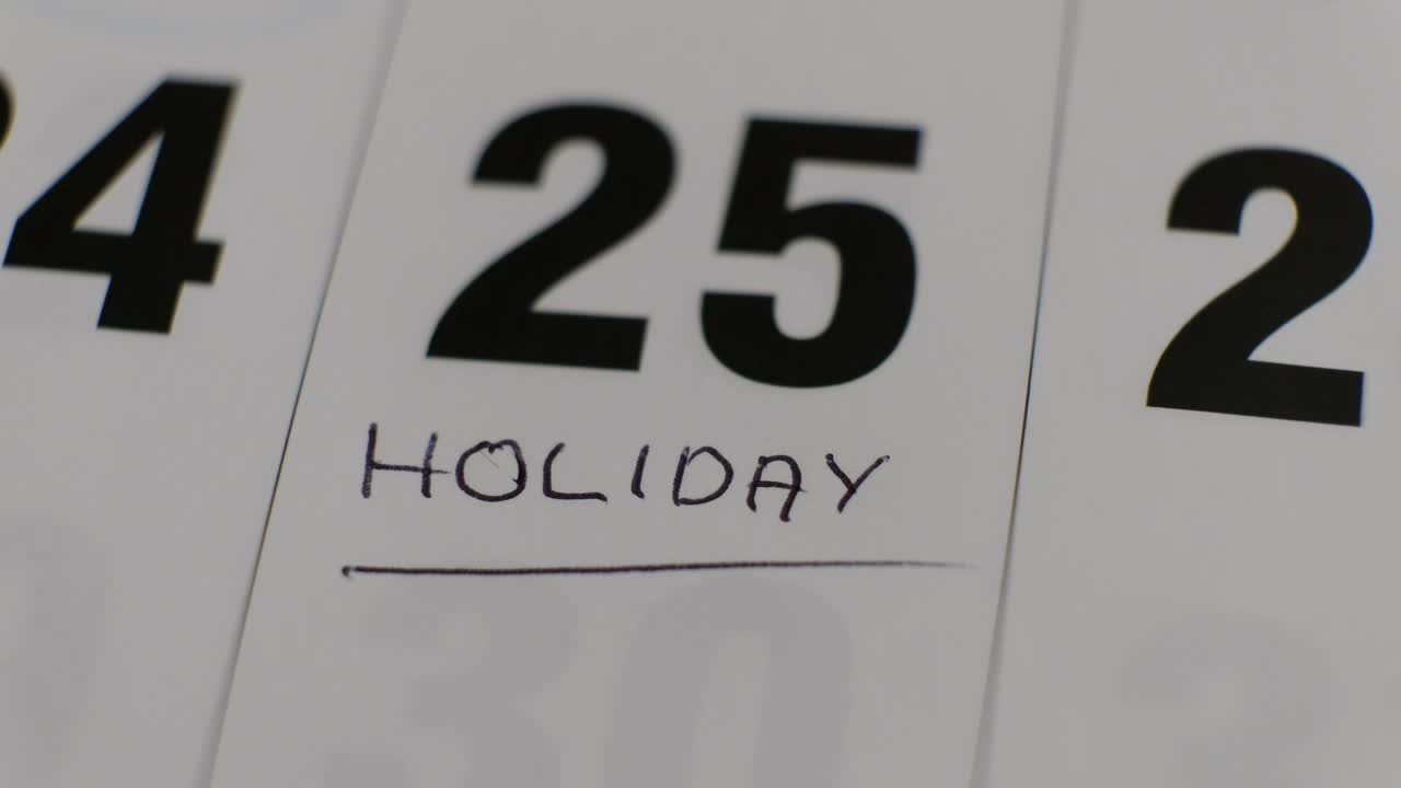 Download Stock Video Marking Christmas Day On The Calenda Animated Wallpaper