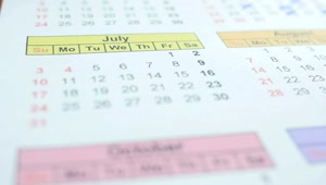 Stock Video Marking A Calendar In Jul Animated Wallpaper
