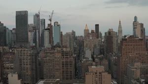 Stock Video Manhattan Skyline With Buildings And Skyscraper Animated Wallpaper
