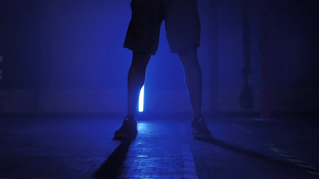 Download Stock Video Man Throwing Barbells To The Floo Animated Wallpaper