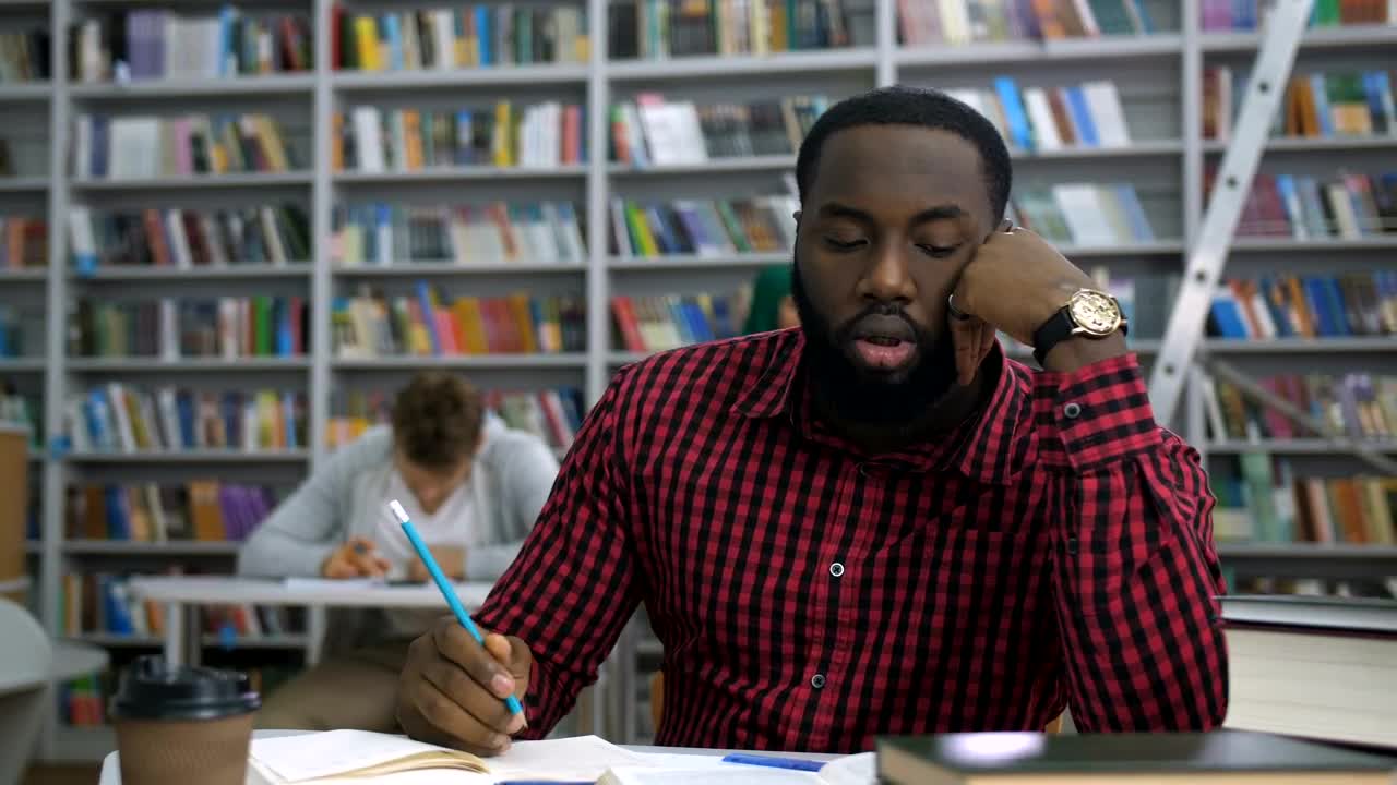 Download Stock Video Man Stressed During Stud Animated Wallpaper