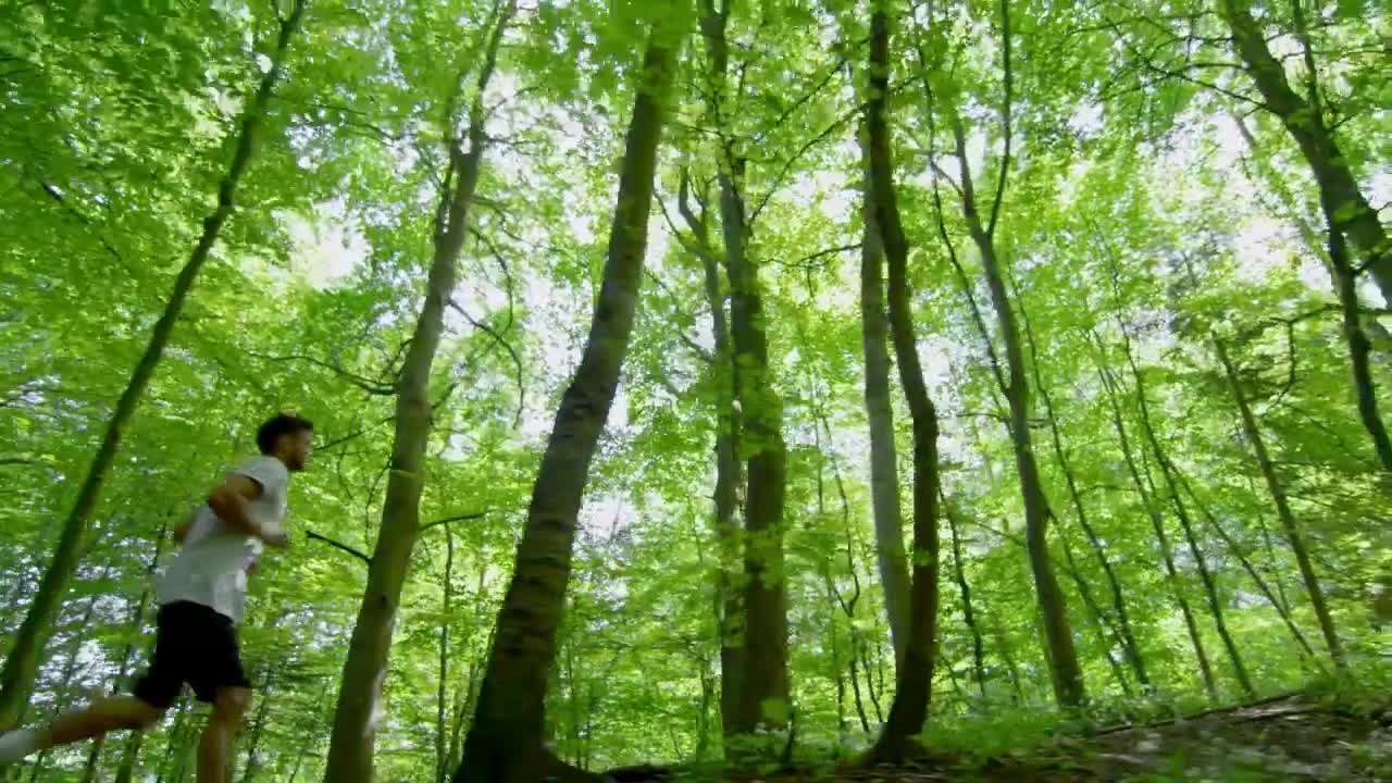 Download Stock Video Man Running During Summe Animated Wallpaper
