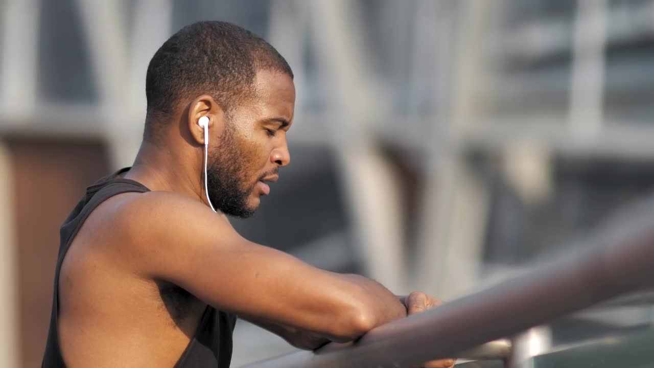 Download Stock Video Man Resting After Workou Animated Wallpaper