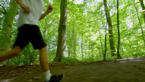 Stock Video Man Jogging In Short Animated Wallpaper