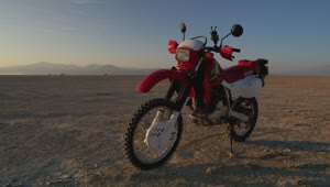 Stock Video Motorcycle For Motocross In The Desert Live Wallpaper