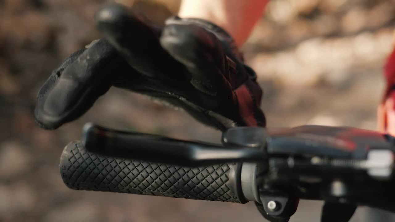 Download Stock Video Motorcyclist Placing His Hands On The Handlebars Live Wallpaper