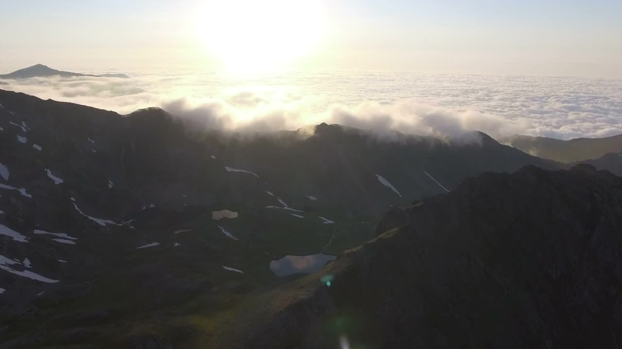 Download Stock Video Mountains And Clouds In The Sunrise Live Wallpaper
